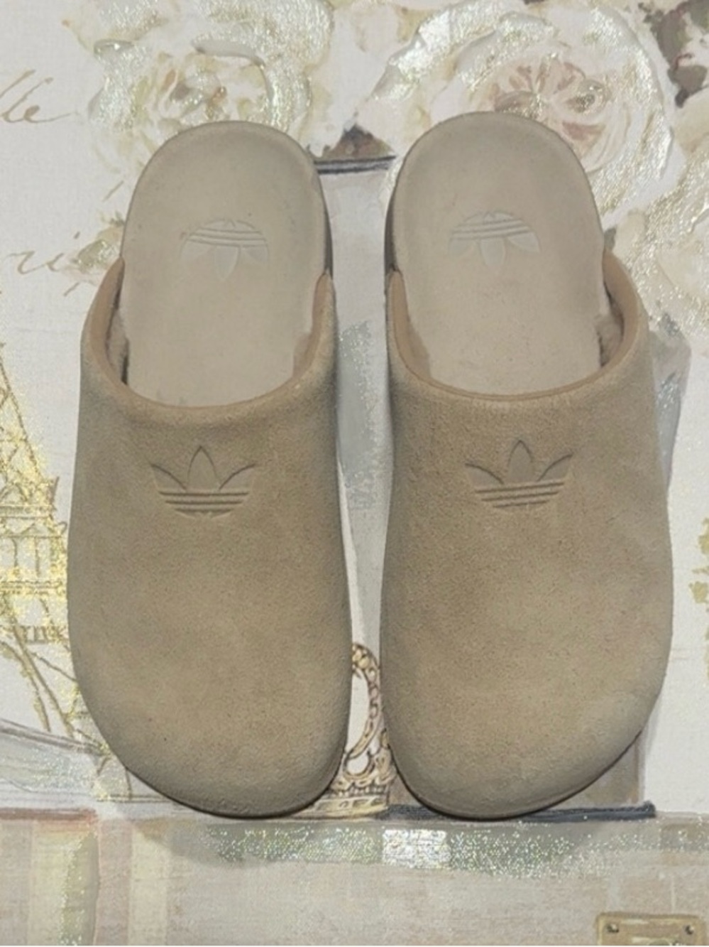 NWOT Adidas Originals Adimule Abrasion Slippers JR3587 Size 6 Women's